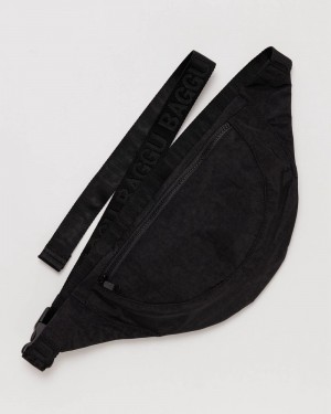 Black Baggu Crescent Fanny Pack | 306-PVQNXT