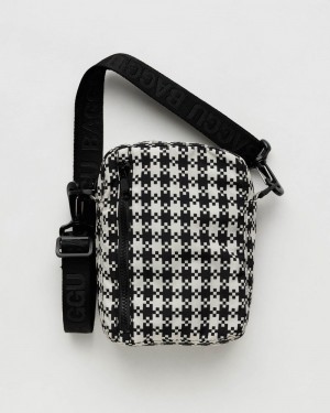 Black & White Pixel Gingham Baggu Sport | 269-VEAJPU