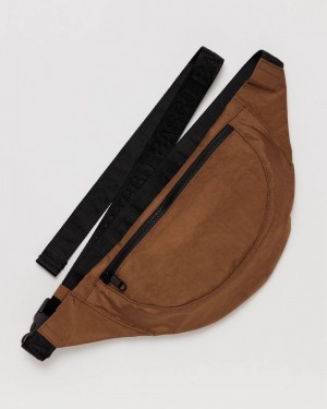 Brown Baggu Crescent Fanny Pack | 378-DJSINA