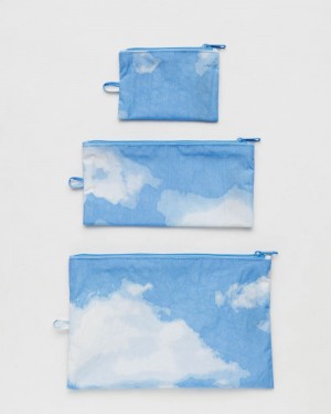 Clouds Baggu Flat Pouch Set | 379-CYUQZR