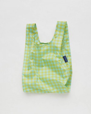 Mint Pixel Gingham Baggu Baby | 349-VKDPAF