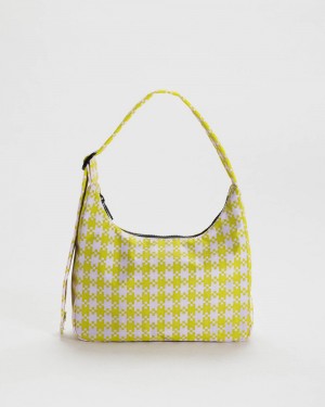 Pink Pistachio Pixel Gingham Baggu Mini Nylon | 281-FQPXCB