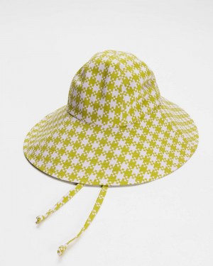 Pink Pistachio Pixel Gingham Baggu Soft Sun | 305-KJIEOB