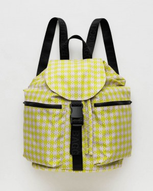 Pink Pistachio Pixel Gingham Baggu Sport | 017-LKIDNP