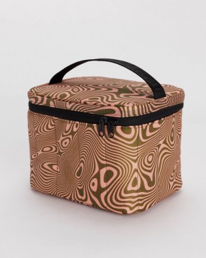 Trippy Swirl Salmon Baggu Puffy | 074-RDKSQY