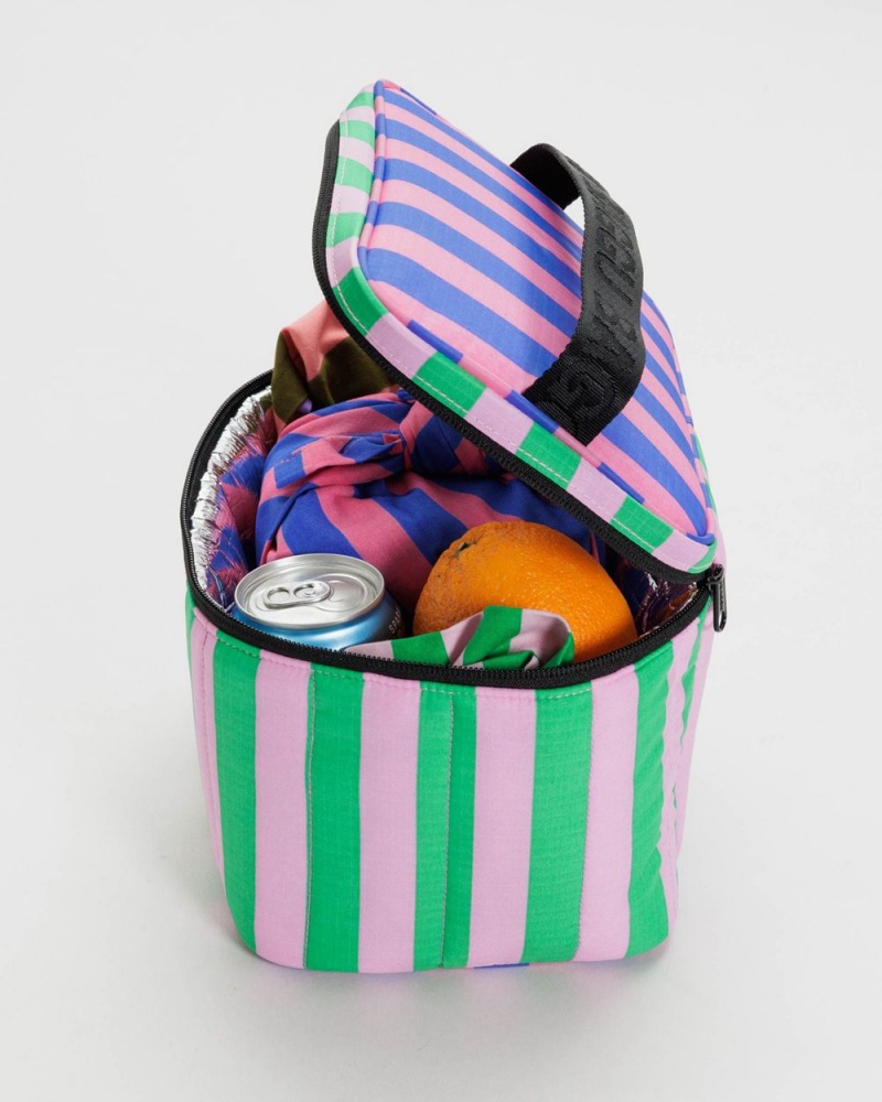 Awning Stripe Mix Baggu Puffy | 748-WSEHMF