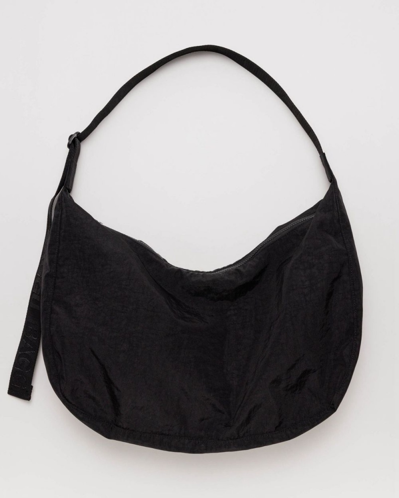 Black Baggu Large Nylon Crescent | 859-WLCJAQ