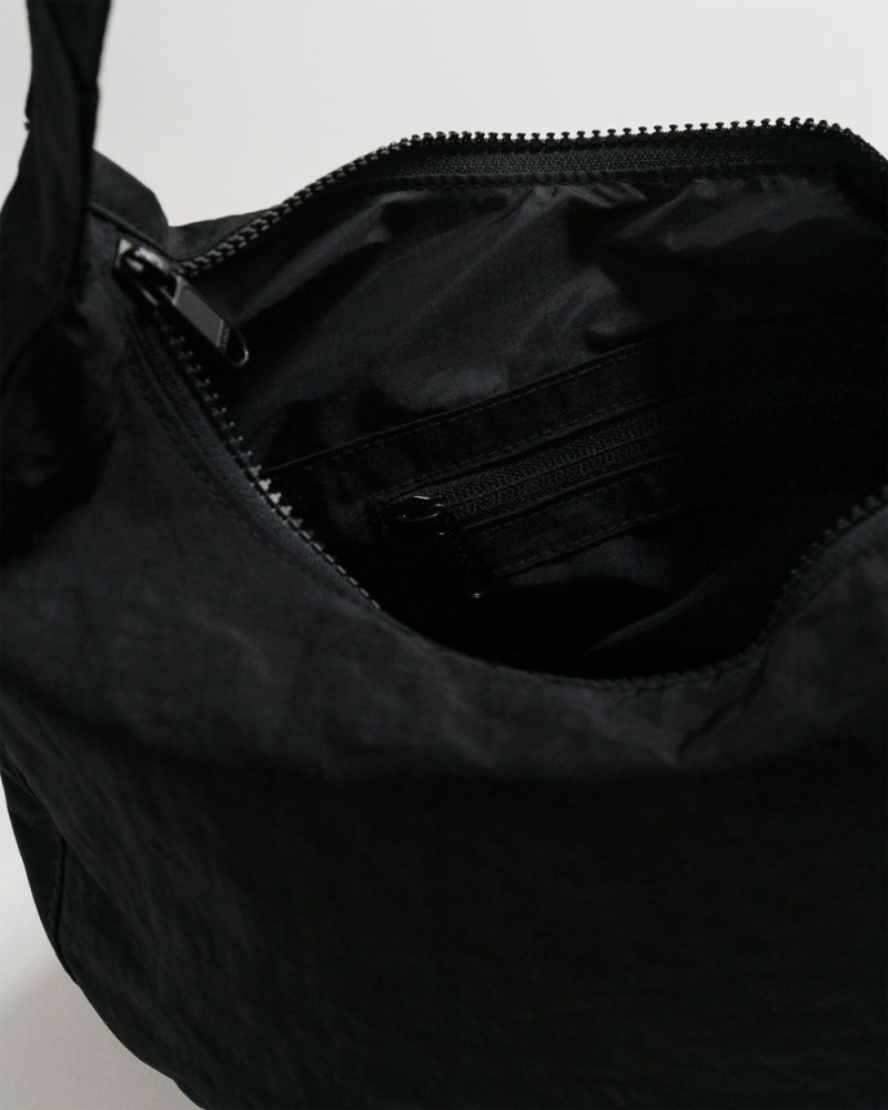 Black Baggu Medium Nylon Crescent | 065-OLNVPZ