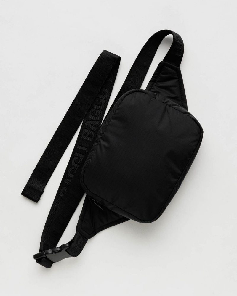 Black Baggu Puffy Fanny Pack | 079-MKVIJZ