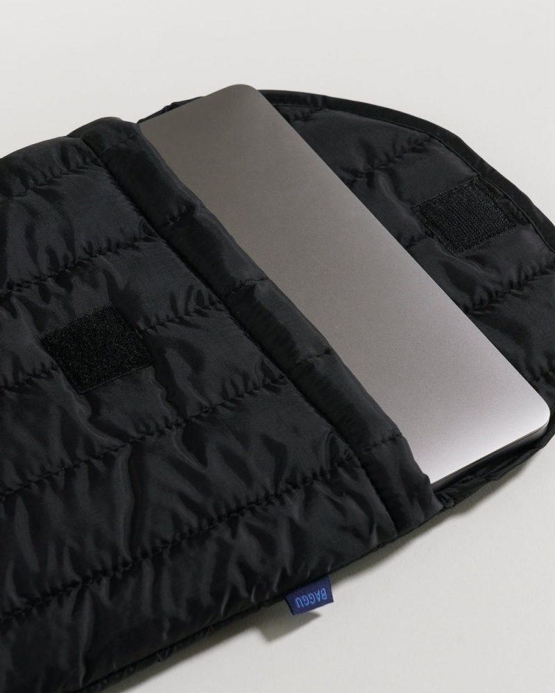 Black Baggu Puffy Laptop Sleeve 16