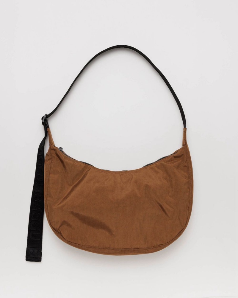 Brown Baggu Medium Nylon Crescent | 408-ASJXHE