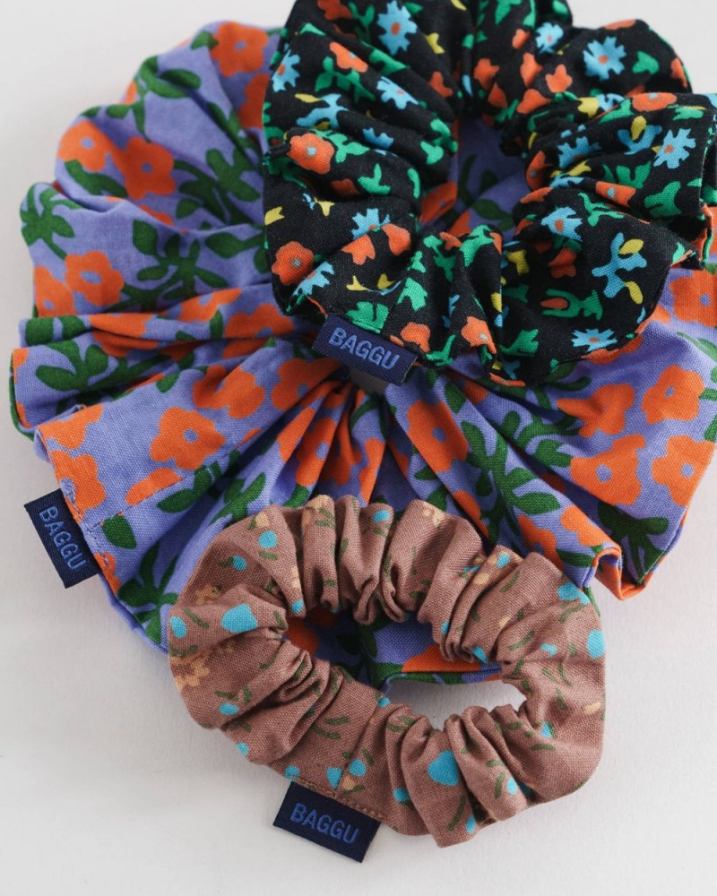 Calico Florals Baggu Scrunchie Set of 3 | 920-UQANVL