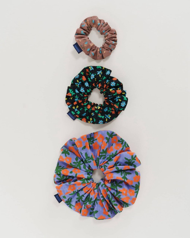 Calico Florals Baggu Scrunchie Set of 3 | 920-UQANVL