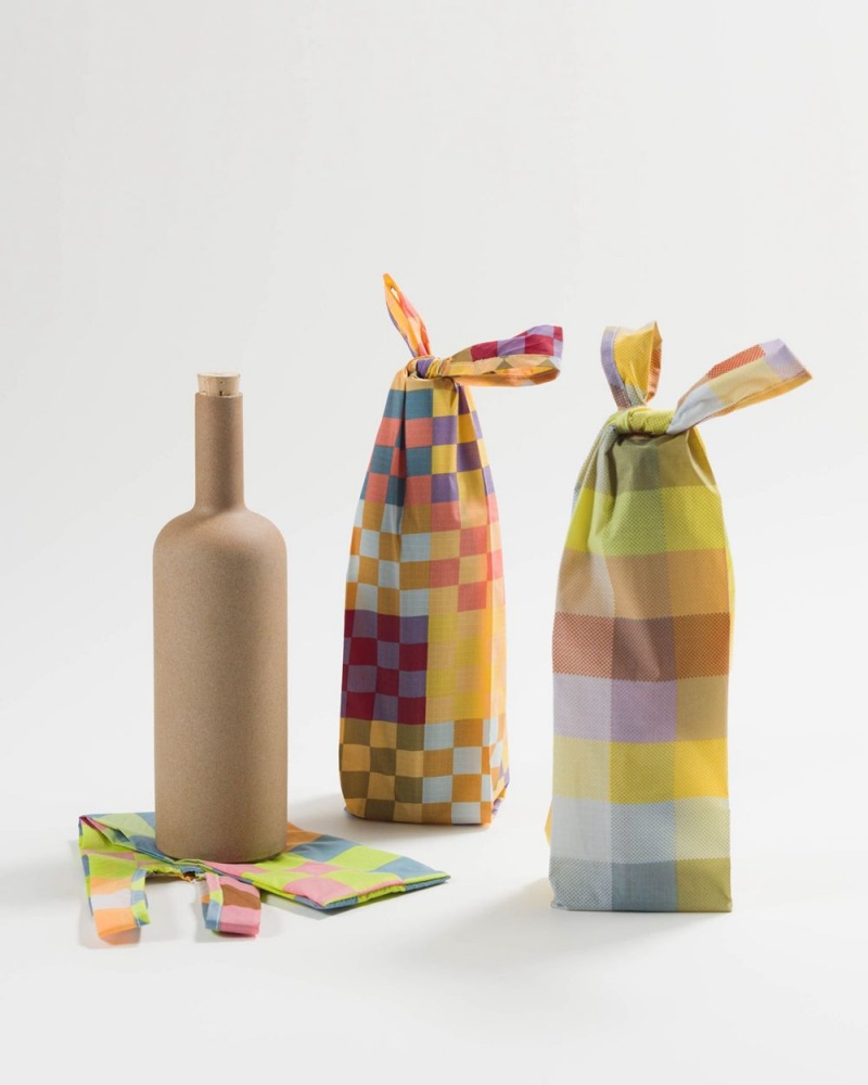 Checks-On-Checks Baggu Wine Set of 3 | 419-OHLRYW