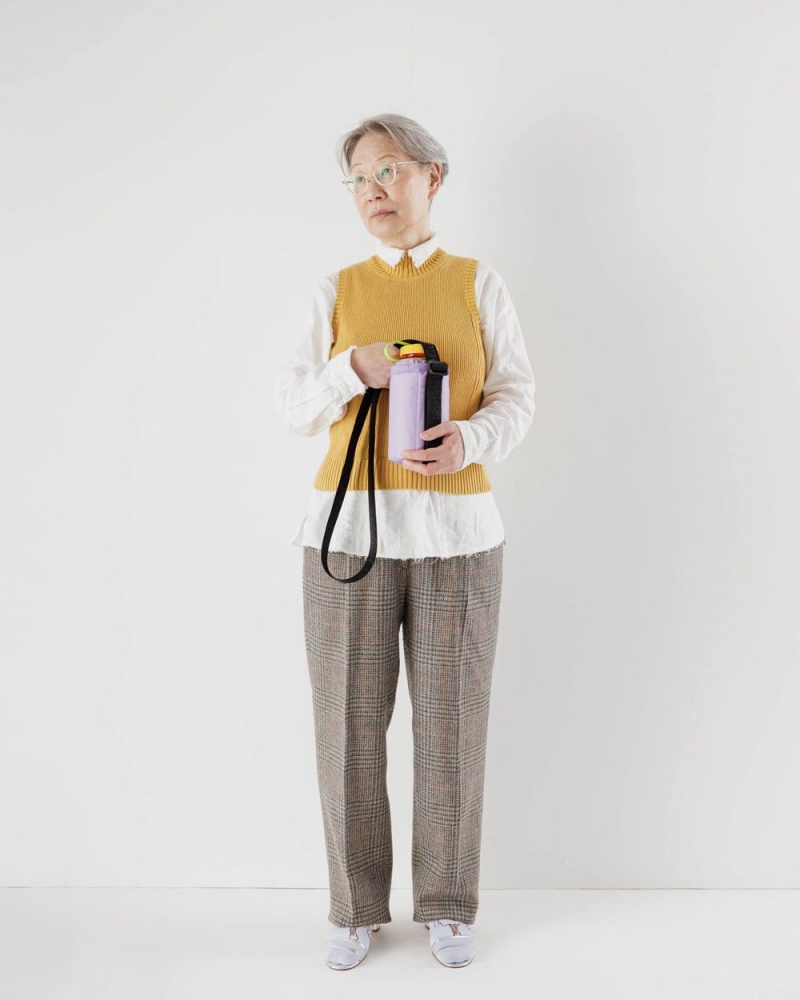 Dusty Lilac Baggu Puffy Water Bottle Sling | 430-WCMBSY