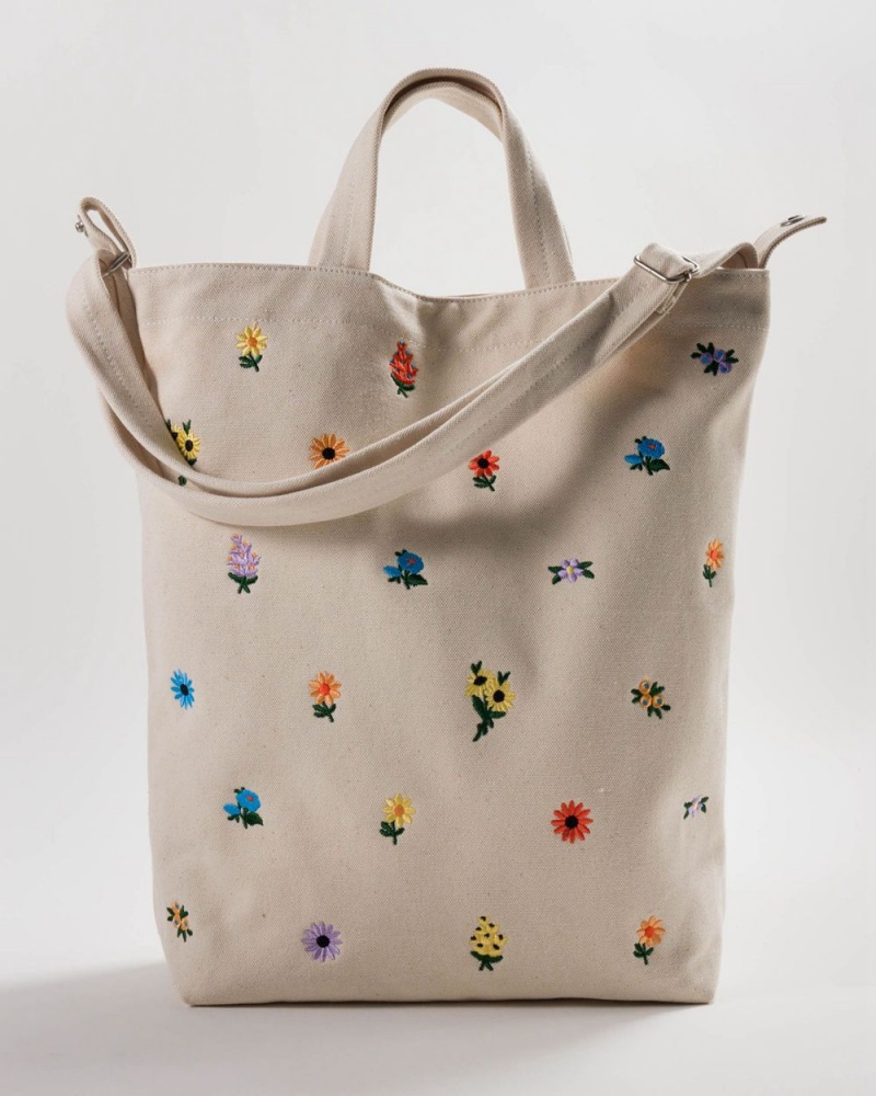 Embroidered Ditsy Floral Baggu Duck | 867-VJGTBO