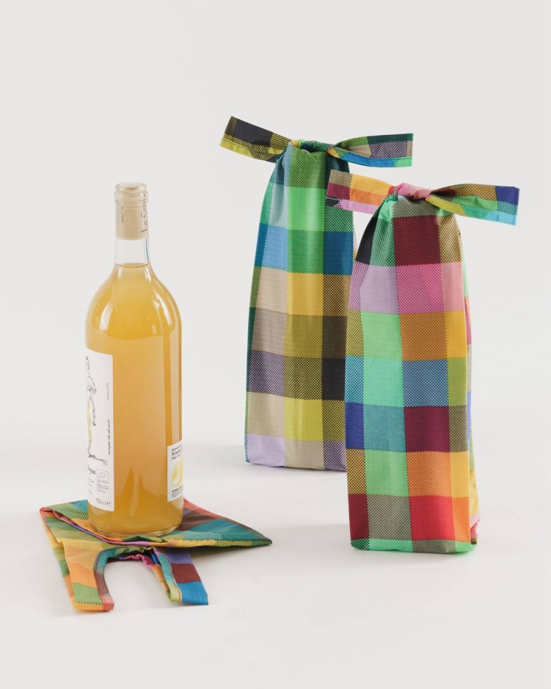 Madras Mix Baggu Wine Set of 3 | 516-MTNCWF