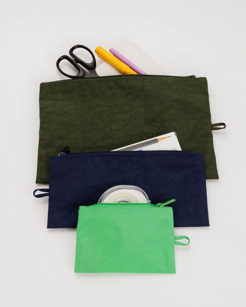 Marine Baggu Flat Pouch Set | 164-QRFALX