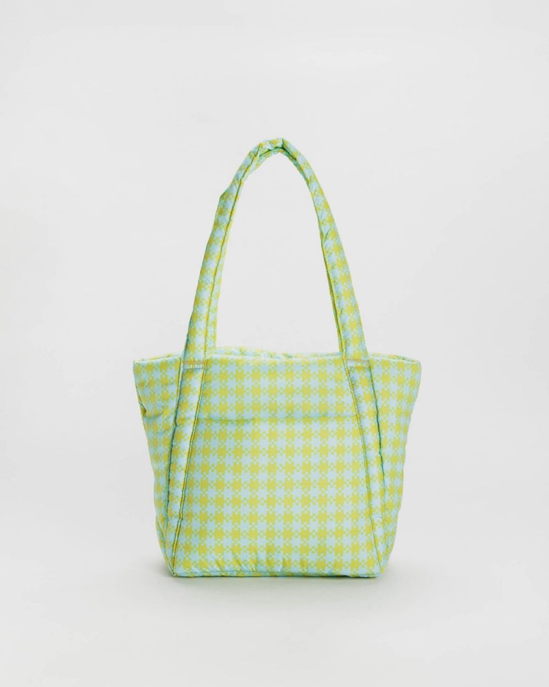 Mint Pixel Gingham Baggu Puffy Mini | 168-WBHVSK