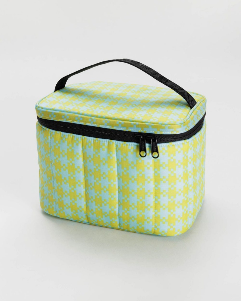 Mint Pixel Gingham Baggu Puffy | 694-FHDXTU