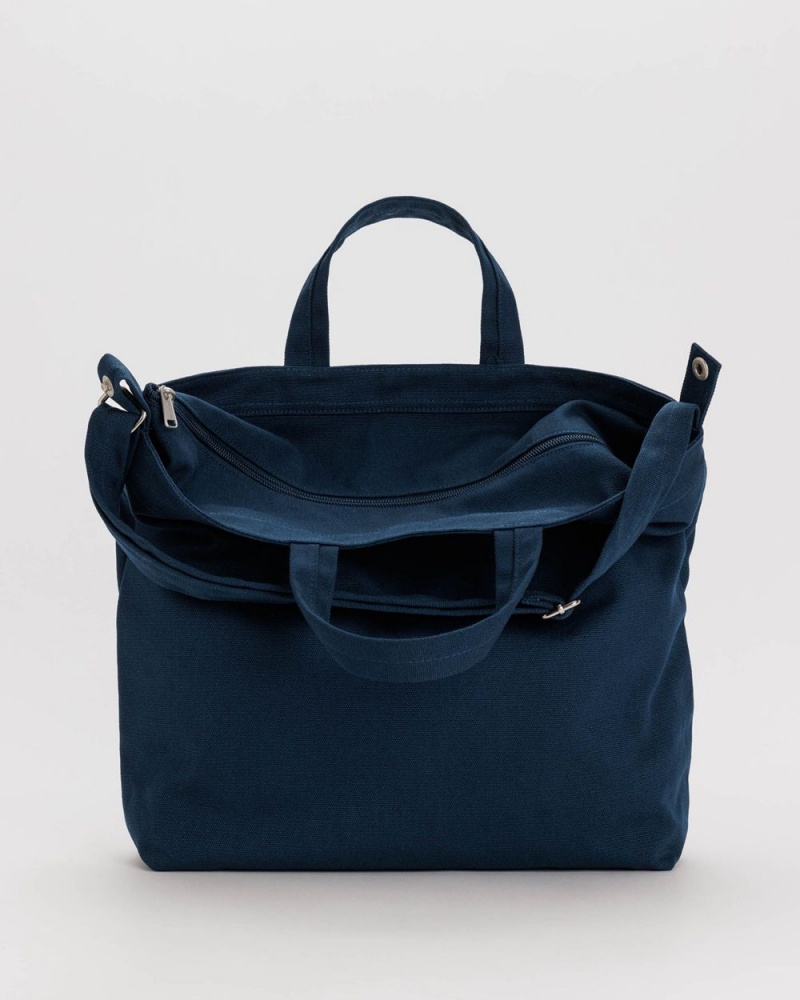 Navy Baggu Horizontal Zip Duck | 485-GWNRJQ