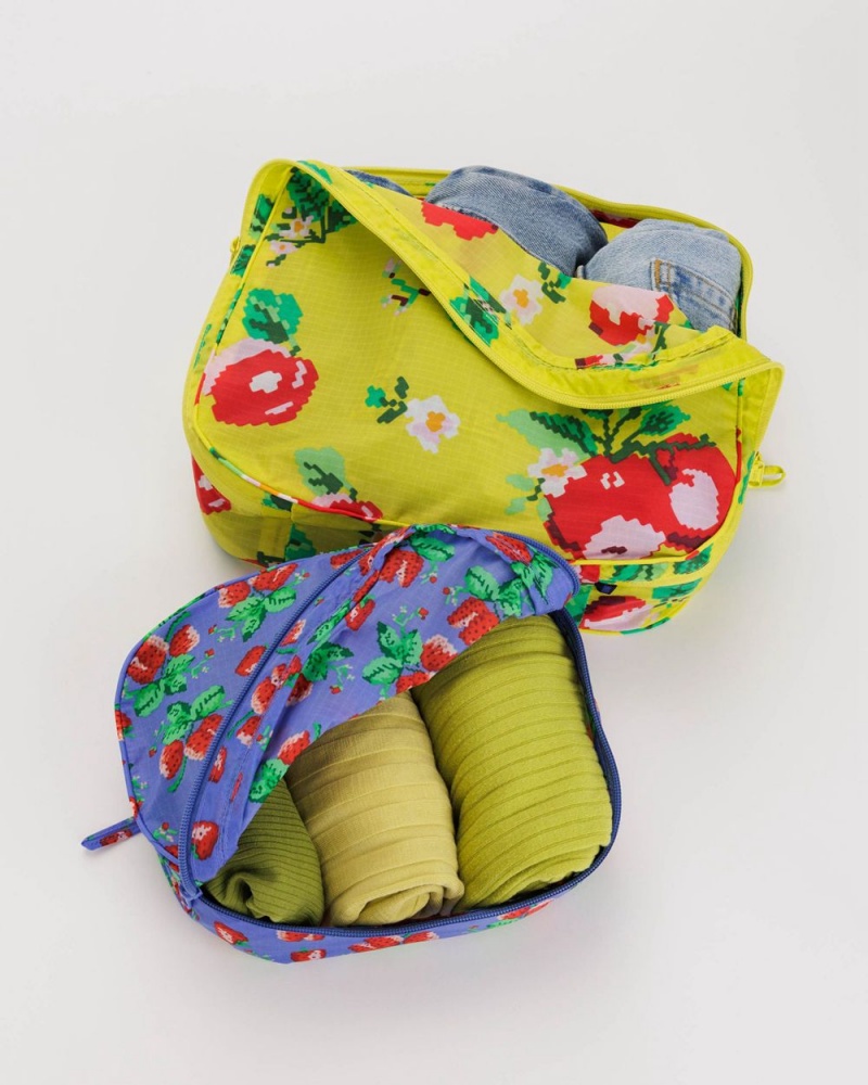 Needlepoint Fruit Baggu Packing Cube Set | 352-SFXZVJ