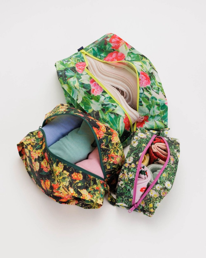 Photo Florals Baggu 3D Zip Set | 082-UIRAMX