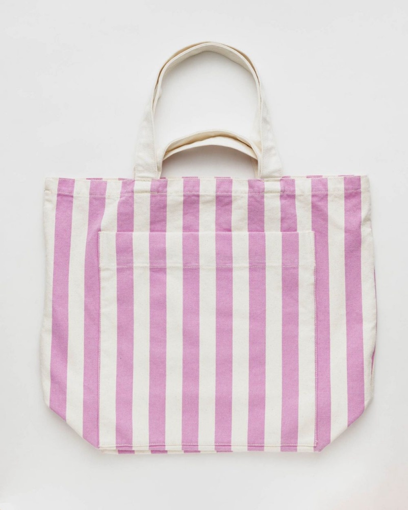 Pink Awning Stripe Baggu Giant Pocket | 456-BVUGYR