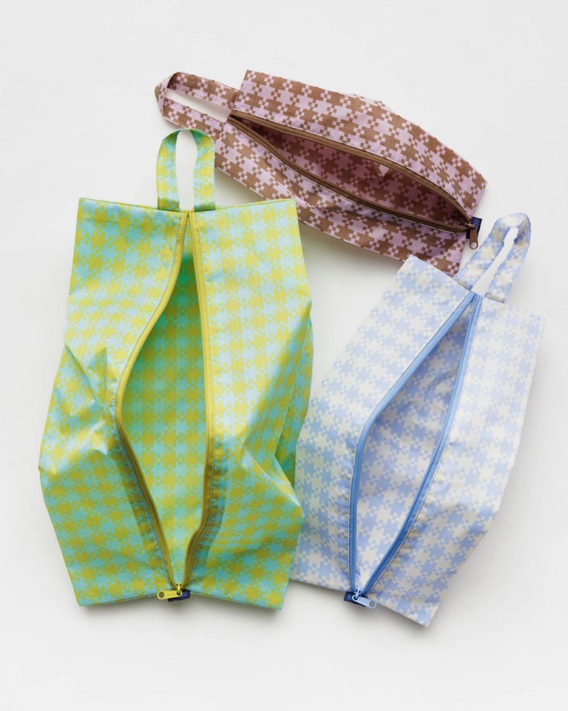 Pixel Gingham Baggu 3D Zip Set | 894-HPFTOW