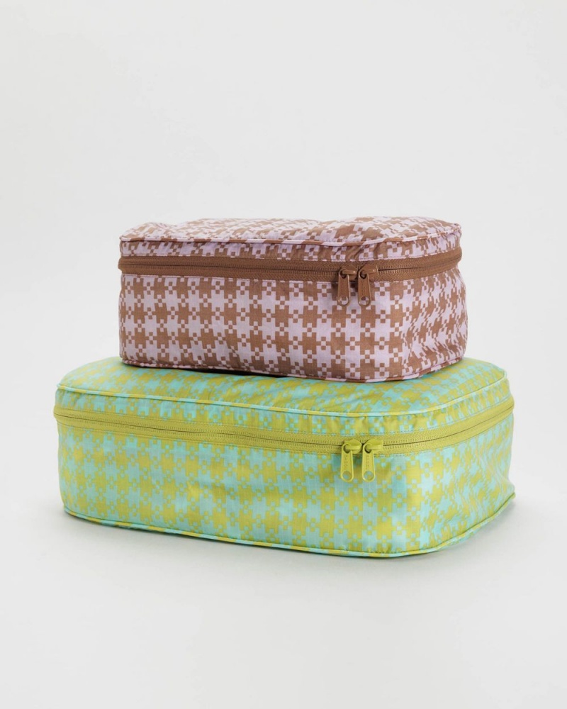 Pixel Gingham Baggu Packing Cube Set | 018-CQNFGZ