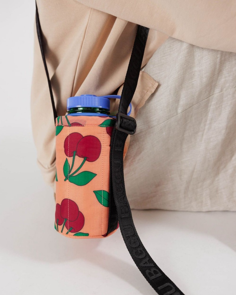 Sherbet Cherry Baggu Puffy Water Bottle Sling | 405-WGBEFJ