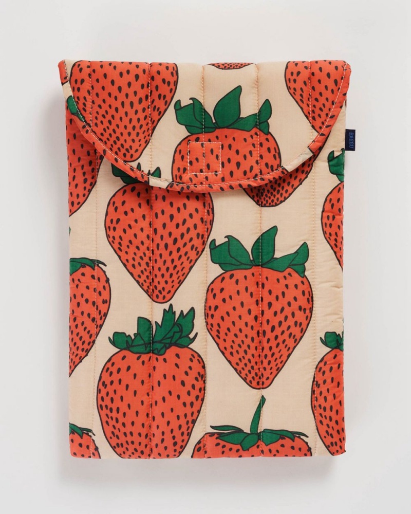 Strawberry Baggu Puffy Laptop Sleeve 16\