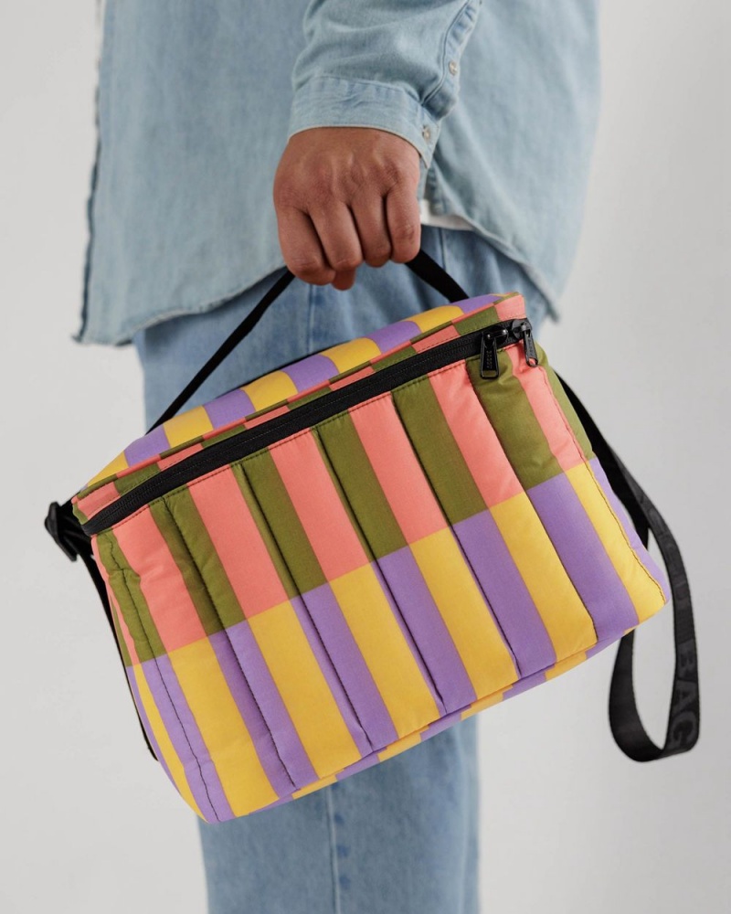 Sunset Quilt Stripe Baggu Puffy | 463-TZVCJQ