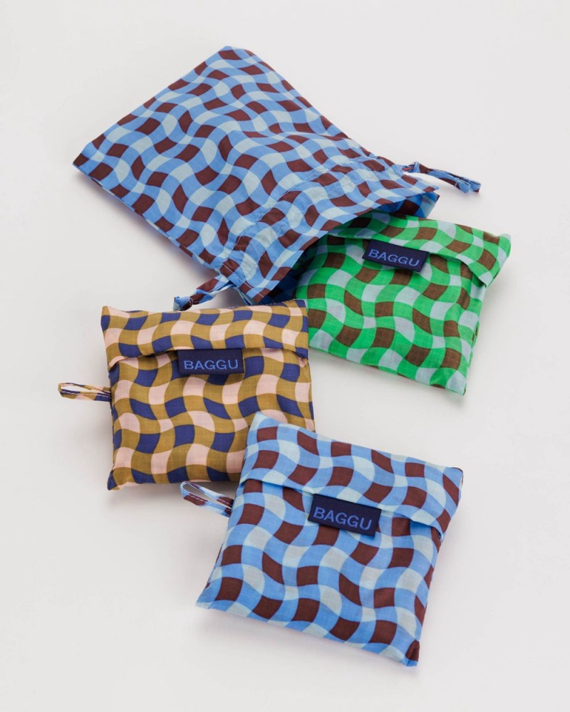 Wavy Gingham Baggu Standard Set of 3 | 954-AKMYXD